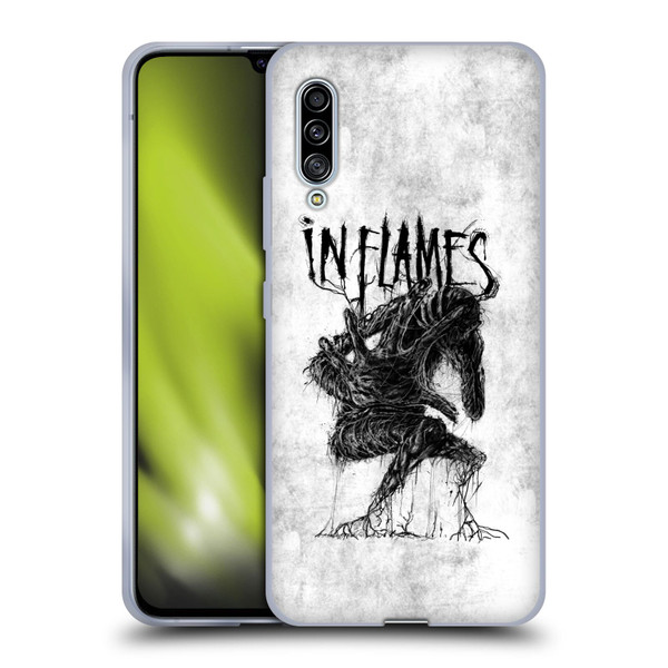 In Flames Metal Grunge Big Creature Soft Gel Case for Samsung Galaxy A90 5G (2019)