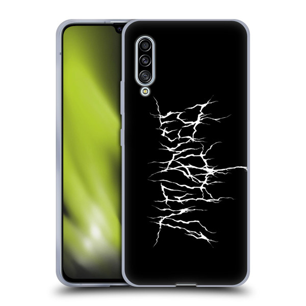 In Flames Metal Grunge Metal Logo Soft Gel Case for Samsung Galaxy A90 5G (2019)