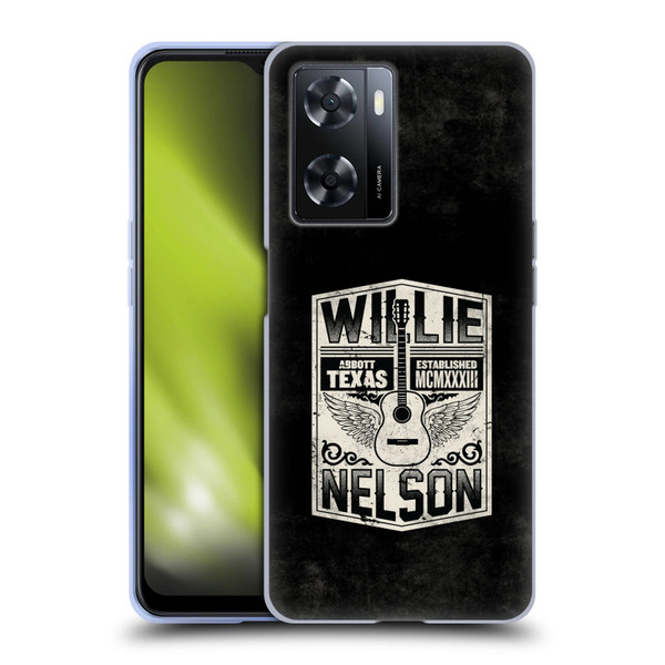 Willie Nelson Grunge Flying Guitar Soft Gel Case for OPPO A57s