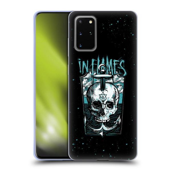 In Flames Metal Grunge Anchor Skull Soft Gel Case for Samsung Galaxy S20+ / S20+ 5G