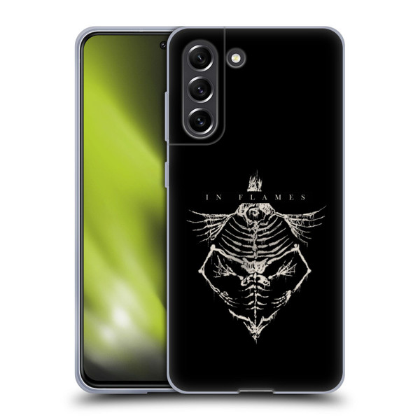 In Flames Metal Grunge Jesterhead Bones Soft Gel Case for Samsung Galaxy S21 FE 5G