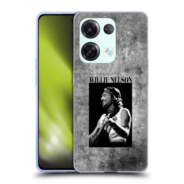 Willie Nelson Grunge Black And White Soft Gel Case for OPPO Reno8 Pro