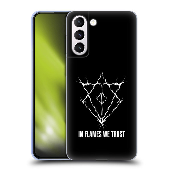 In Flames Metal Grunge Jesterhead Logo Soft Gel Case for Samsung Galaxy S21+ 5G