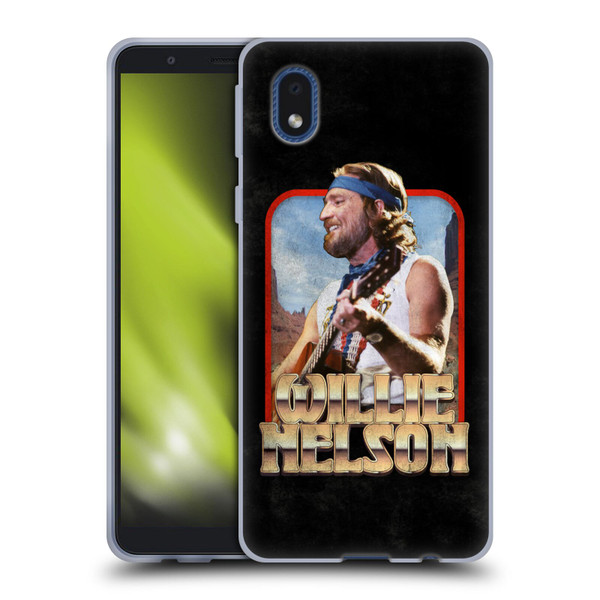 Willie Nelson Grunge Vintage Soft Gel Case for Samsung Galaxy A01 Core (2020)