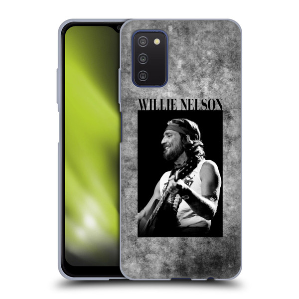 Willie Nelson Grunge Black And White Soft Gel Case for Samsung Galaxy A03s (2021)