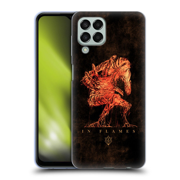 In Flames Metal Grunge Creature Soft Gel Case for Samsung Galaxy M33 (2022)
