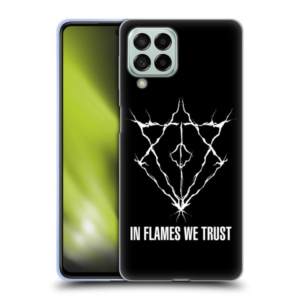 In Flames Metal Grunge Jesterhead Logo Soft Gel Case for Samsung Galaxy M53 (2022)