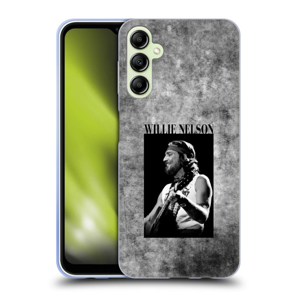 Willie Nelson Grunge Black And White Soft Gel Case for Samsung Galaxy A14 5G