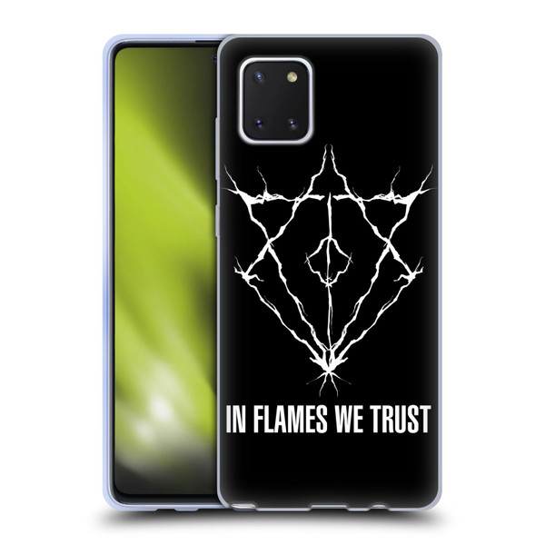 In Flames Metal Grunge Jesterhead Logo Soft Gel Case for Samsung Galaxy Note10 Lite
