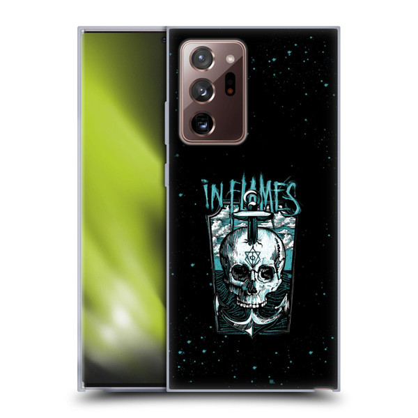 In Flames Metal Grunge Anchor Skull Soft Gel Case for Samsung Galaxy Note20 Ultra / 5G