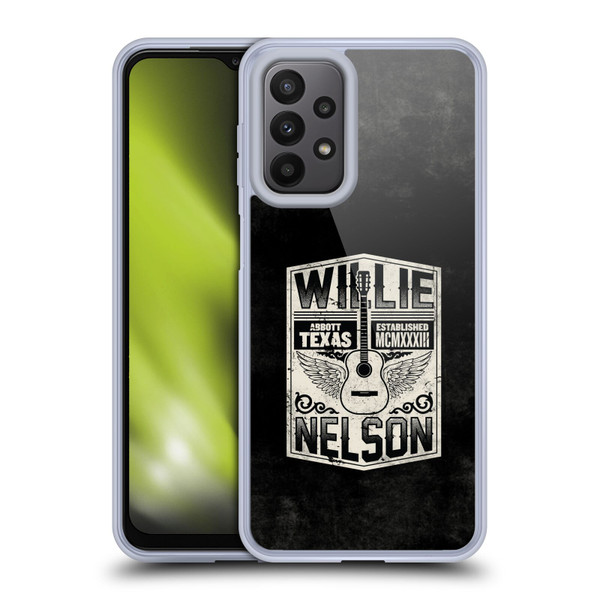 Willie Nelson Grunge Flying Guitar Soft Gel Case for Samsung Galaxy A23 / 5G (2022)