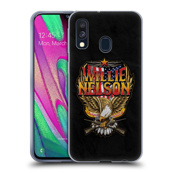 Willie Nelson Grunge Eagle Soft Gel Case for Samsung Galaxy A40 (2019)
