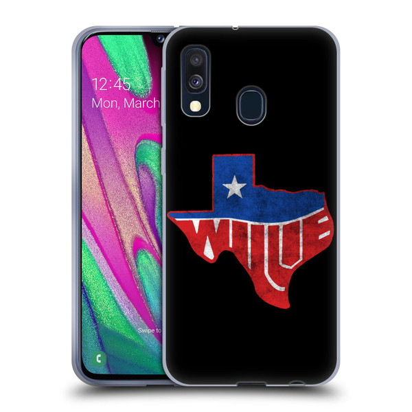 Willie Nelson Grunge Texas Soft Gel Case for Samsung Galaxy A40 (2019)