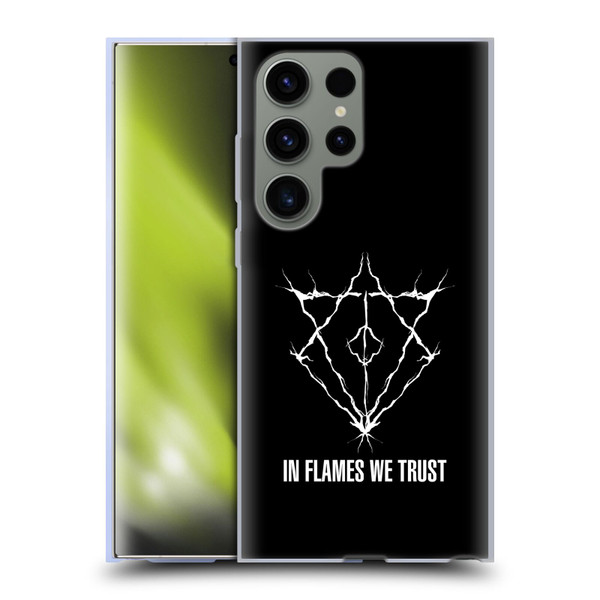 In Flames Metal Grunge Jesterhead Logo Soft Gel Case for Samsung Galaxy S23 Ultra 5G