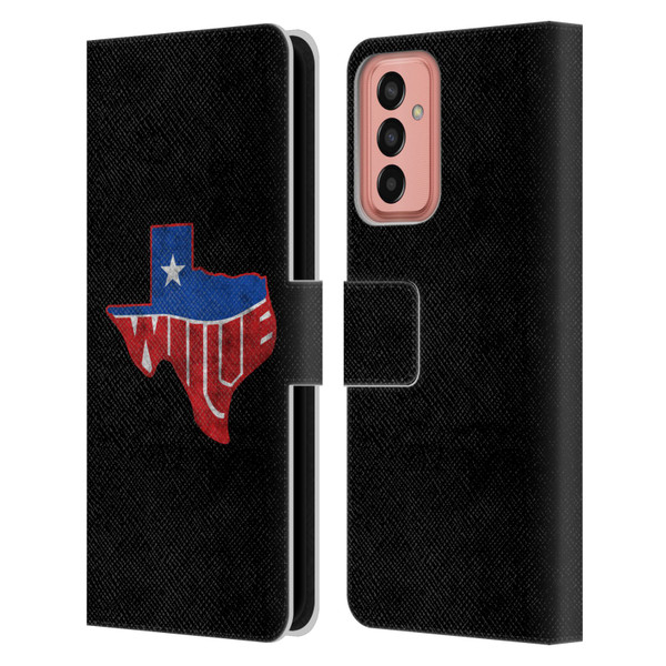 Willie Nelson Grunge Texas Leather Book Wallet Case Cover For Samsung Galaxy M13 (2022)