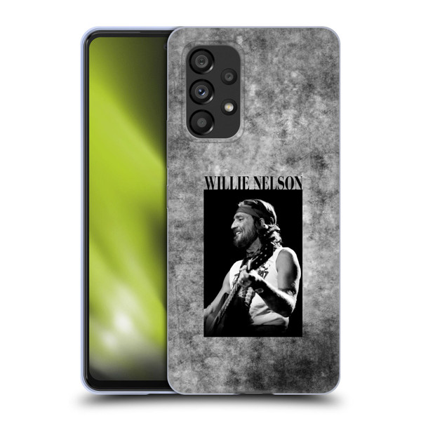 Willie Nelson Grunge Black And White Soft Gel Case for Samsung Galaxy A53 5G (2022)