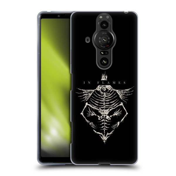 In Flames Metal Grunge Jesterhead Bones Soft Gel Case for Sony Xperia Pro-I