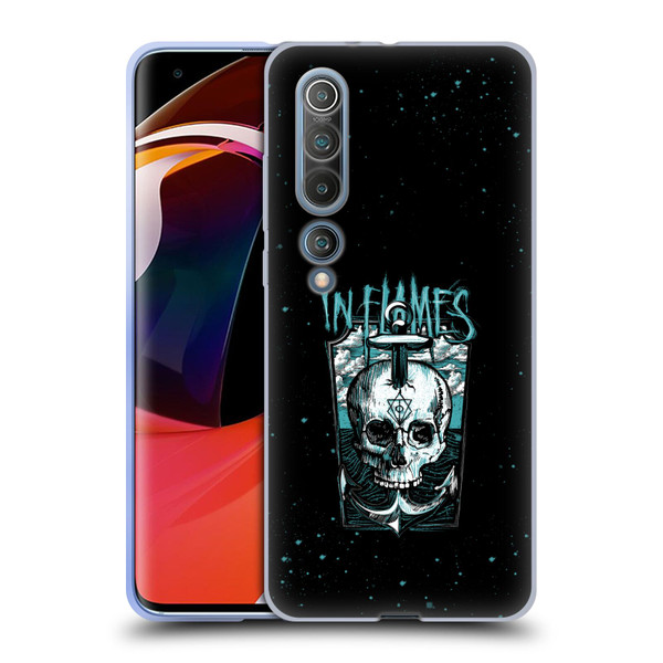 In Flames Metal Grunge Anchor Skull Soft Gel Case for Xiaomi Mi 10 5G / Mi 10 Pro 5G