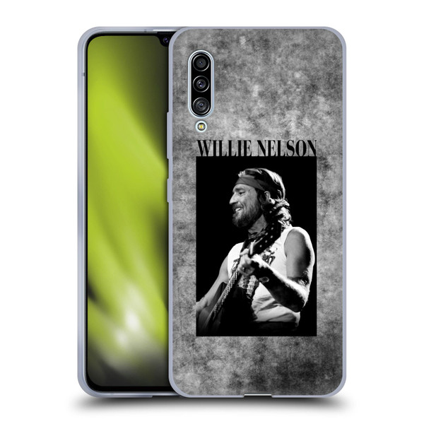 Willie Nelson Grunge Black And White Soft Gel Case for Samsung Galaxy A90 5G (2019)