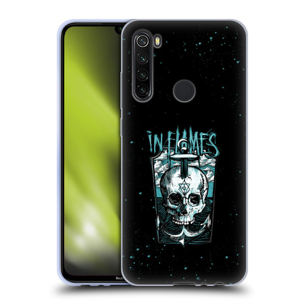 In Flames Metal Grunge Anchor Skull Soft Gel Case for Xiaomi Redmi Note 8T