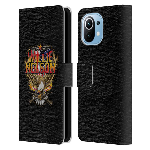 Willie Nelson Grunge Eagle Leather Book Wallet Case Cover For Xiaomi Mi 11