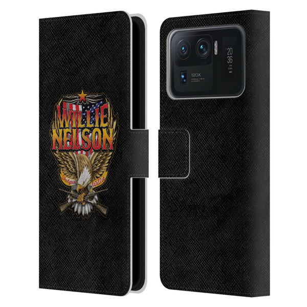 Willie Nelson Grunge Eagle Leather Book Wallet Case Cover For Xiaomi Mi 11 Ultra