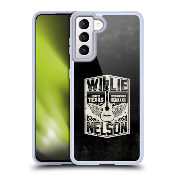 Willie Nelson Grunge Flying Guitar Soft Gel Case for Samsung Galaxy S21 5G