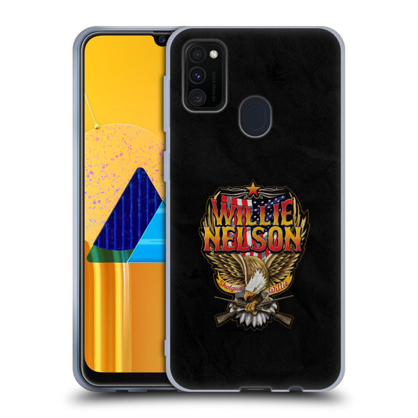 Willie Nelson Grunge Eagle Soft Gel Case for Samsung Galaxy M30s (2019)/M21 (2020)