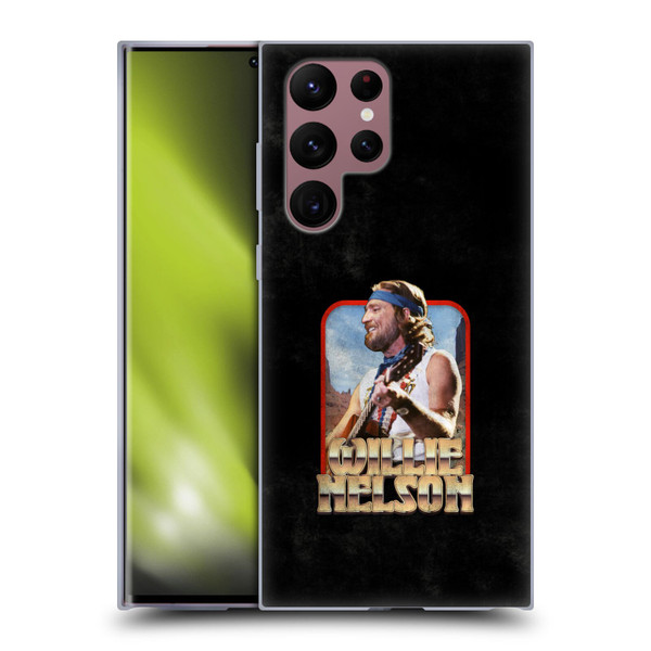 Willie Nelson Grunge Vintage Soft Gel Case for Samsung Galaxy S22 Ultra 5G