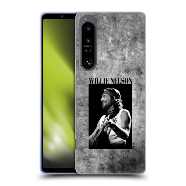 Willie Nelson Grunge Black And White Soft Gel Case for Sony Xperia 1 IV