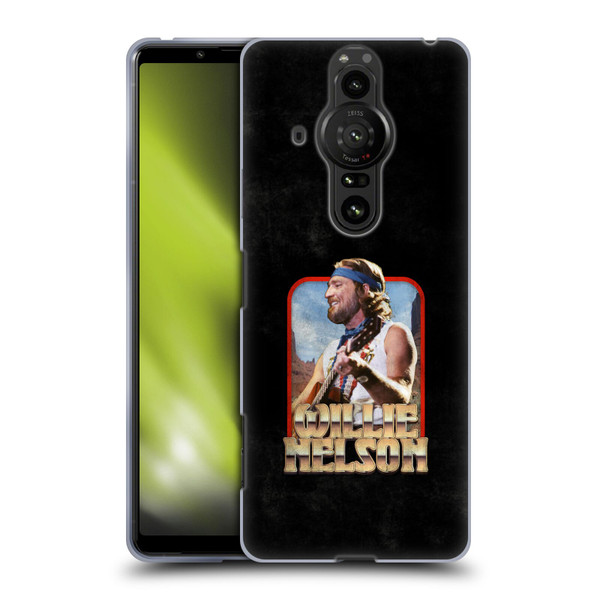 Willie Nelson Grunge Vintage Soft Gel Case for Sony Xperia Pro-I