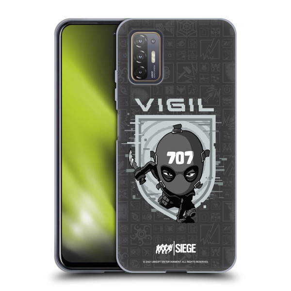 Tom Clancy's Rainbow Six Siege Chibi Operators Vigil Soft Gel Case for HTC Desire 21 Pro 5G