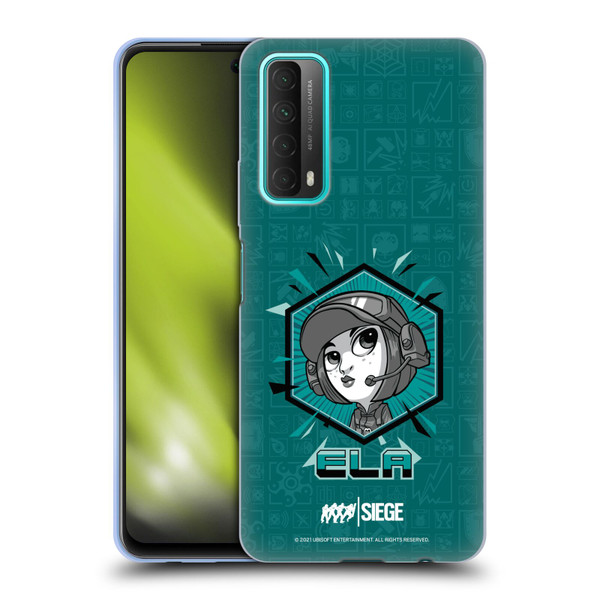 Tom Clancy's Rainbow Six Siege Chibi Operators Ela Soft Gel Case for Huawei P Smart (2021)