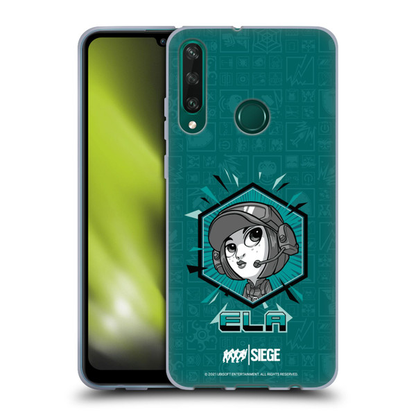 Tom Clancy's Rainbow Six Siege Chibi Operators Ela Soft Gel Case for Huawei Y6p