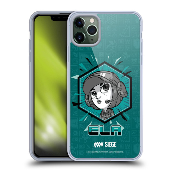 Tom Clancy's Rainbow Six Siege Chibi Operators Ela Soft Gel Case for Apple iPhone 11 Pro Max