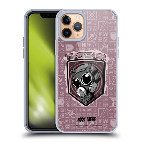 Tom Clancy's Rainbow Six Siege Chibi Operators Thatcher Soft Gel Case for Apple iPhone 11 Pro