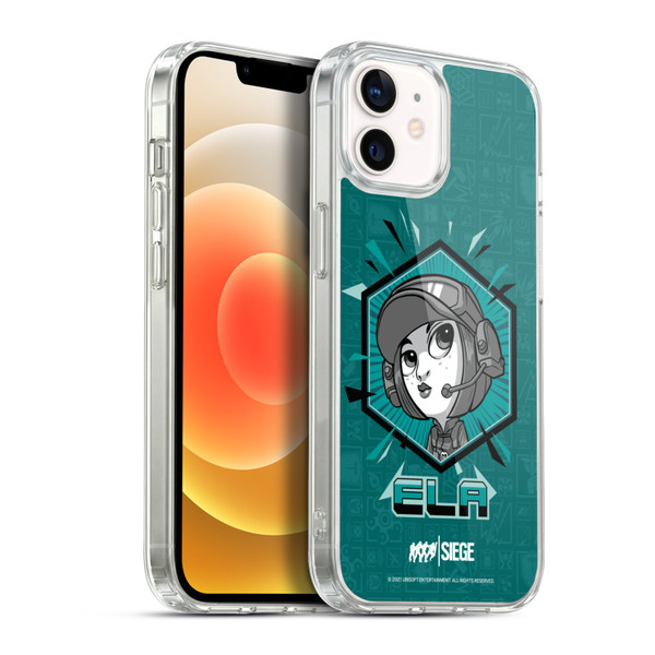 Tom Clancy's Rainbow Six Siege Chibi Operators Ela Soft Gel Case for Apple iPhone 12 / iPhone 12 Pro & MagSafe