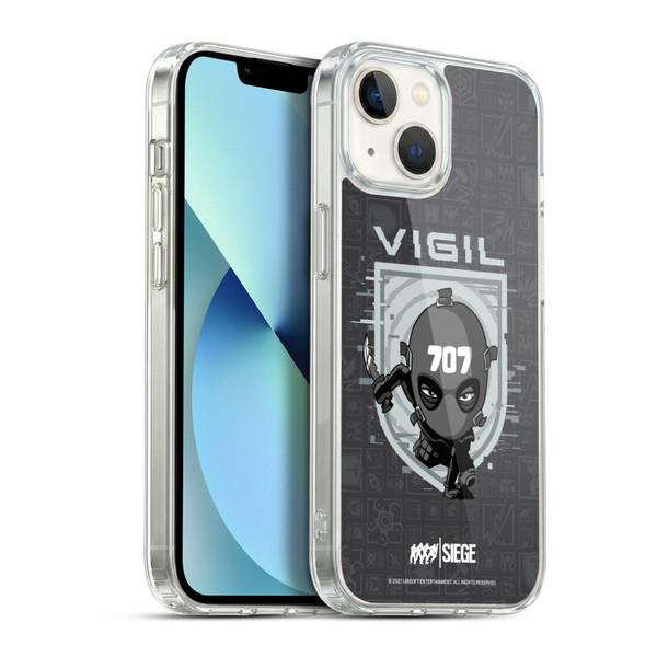 Tom Clancy's Rainbow Six Siege Chibi Operators Vigil Soft Gel Case for Apple iPhone 13