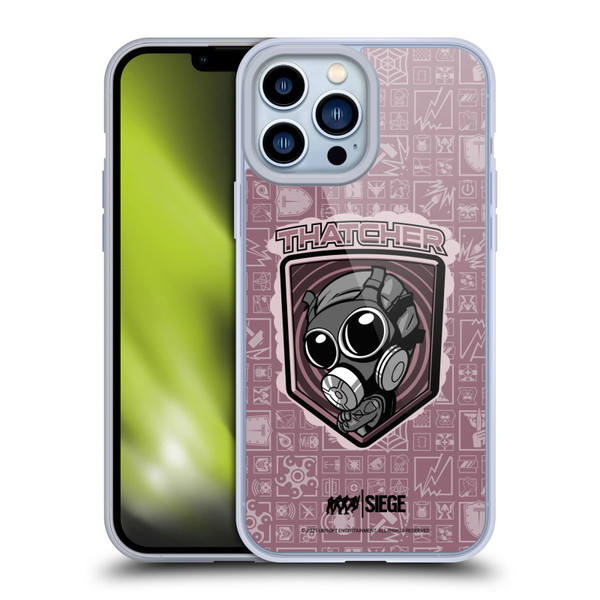 Tom Clancy's Rainbow Six Siege Chibi Operators Thatcher Soft Gel Case for Apple iPhone 13 Pro Max