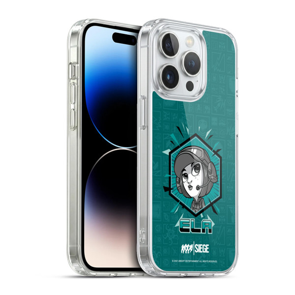 Tom Clancy's Rainbow Six Siege Chibi Operators Ela Soft Gel Case for Apple iPhone 13 Pro & MagSafe