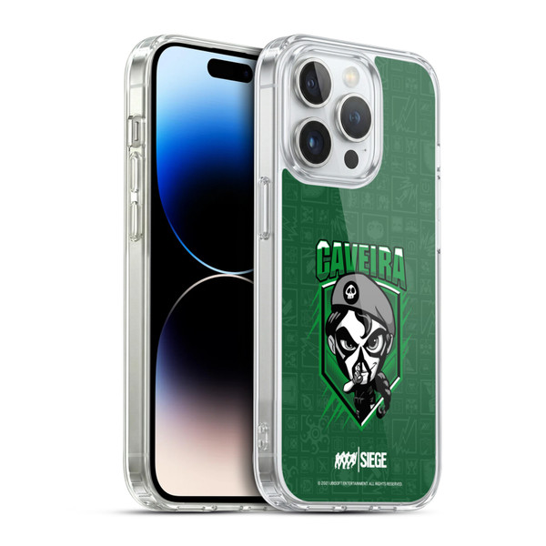 Tom Clancy's Rainbow Six Siege Chibi Operators Caveira Soft Gel Case for Apple iPhone 14 Pro & MagSafe
