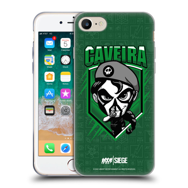 Tom Clancy's Rainbow Six Siege Chibi Operators Caveira Soft Gel Case for Apple iPhone 7 / 8 / SE 2020 & 2022