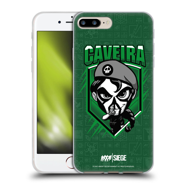 Tom Clancy's Rainbow Six Siege Chibi Operators Caveira Soft Gel Case for Apple iPhone 7 Plus / iPhone 8 Plus