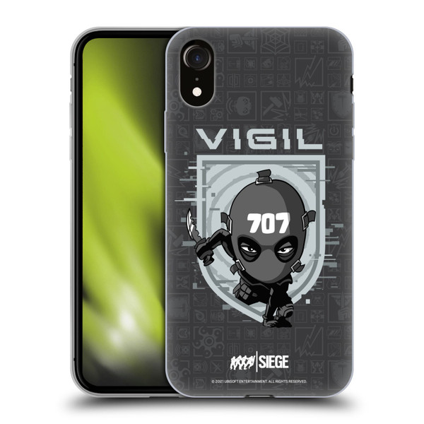Tom Clancy's Rainbow Six Siege Chibi Operators Vigil Soft Gel Case for Apple iPhone XR