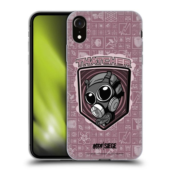 Tom Clancy's Rainbow Six Siege Chibi Operators Thatcher Soft Gel Case for Apple iPhone XR