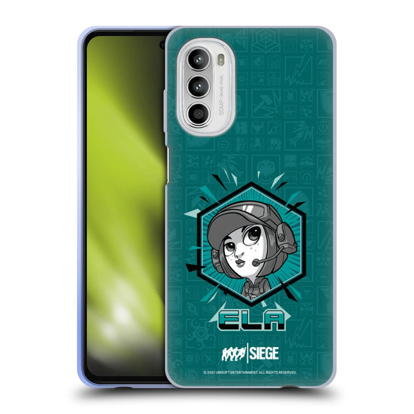 Tom Clancy's Rainbow Six Siege Chibi Operators Ela Soft Gel Case for Motorola Moto G52