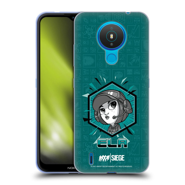 Tom Clancy's Rainbow Six Siege Chibi Operators Ela Soft Gel Case for Nokia 1.4