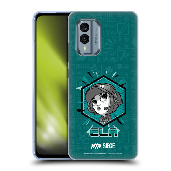 Tom Clancy's Rainbow Six Siege Chibi Operators Ela Soft Gel Case for Nokia X30