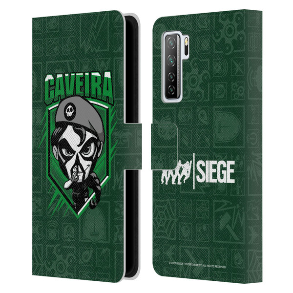 Tom Clancy's Rainbow Six Siege Chibi Operators Caveira Leather Book Wallet Case Cover For Huawei Nova 7 SE/P40 Lite 5G