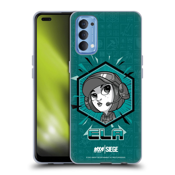 Tom Clancy's Rainbow Six Siege Chibi Operators Ela Soft Gel Case for OPPO Reno 4 5G